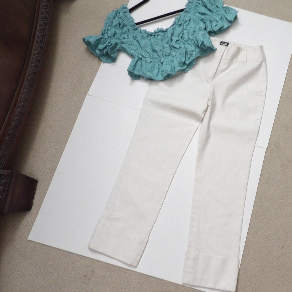 DOLCE & GABANNA CROPPED TROUSERS